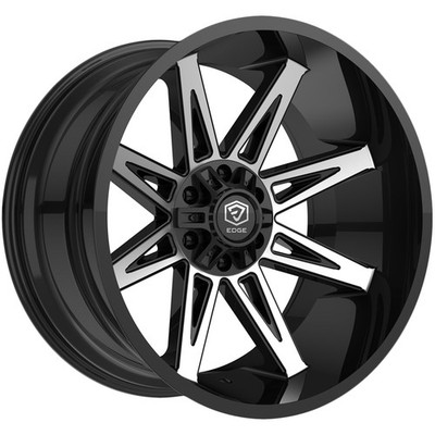 Edge Off-Road 304MB 20x9 6x135/6x5.5'' +0mm Black/Machined Wheel Rim 20'' Inch