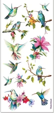 Violette Stickers Hummingbirds Flowers Crafts Planner Supply Scrapbook