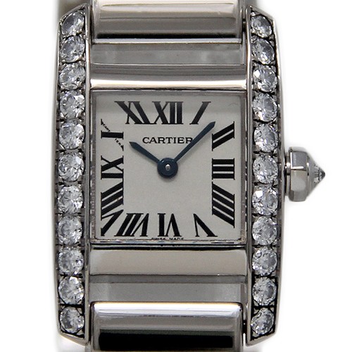 Cartier Tankissime White Gold FACTORY Diamonds Quartz 2825 2YE...