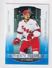 2025-26 Upper Deck SP AUTHENTIC PROFILES BLUE #AP-3 SETH JARVIS Hurricanes