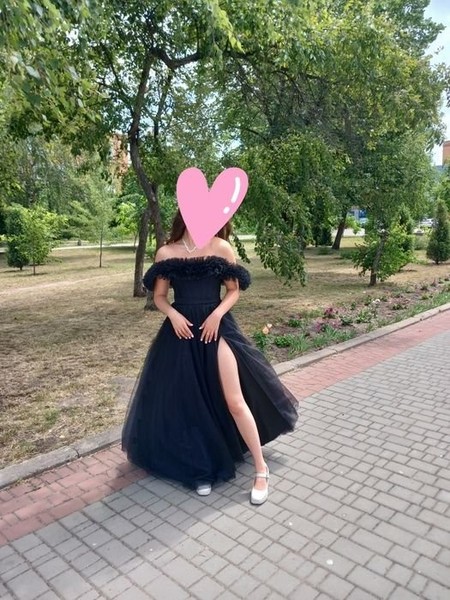Women Dress Black Other Material 38 #5DY4