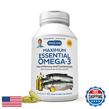 ANDREW LESSMAN Maximum Essential Omega-3 Unflavored, 360 Softgels - Ultra Pure 1