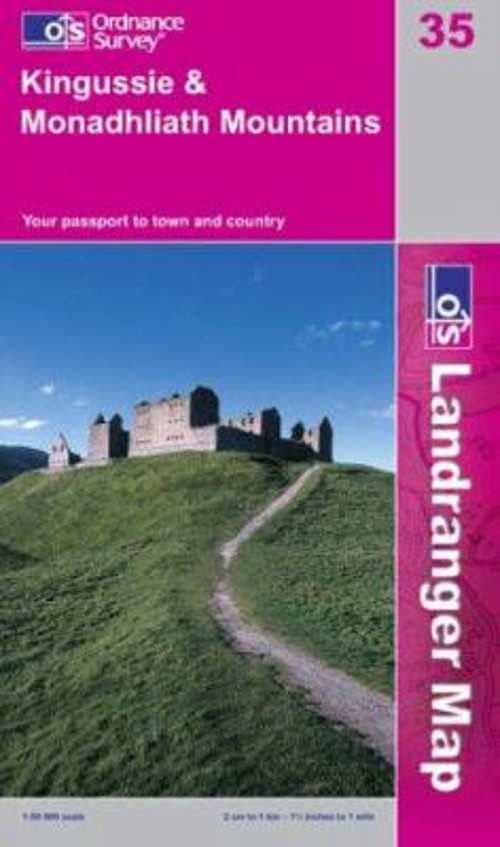 Montañas Kingussie Y Monadhliath Libro De Bolsillo Ordnance Survey