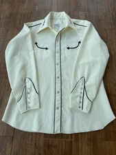 h bar c western shirt made in Texas, USA, 197...