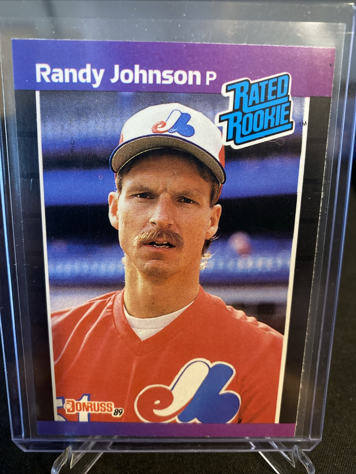 1989 Donruss - Rated Rookie #42 Randy Johnson (RC)