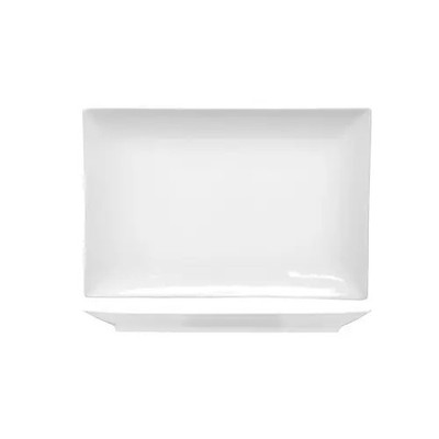 Paragon Bright White 14'' x 9-1/2'' Porcelain Coupe Platter