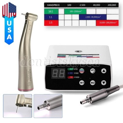 Dental Brushless LED Electric Micro Motor /1:5 LED Contra Angle Mini Head AS Y