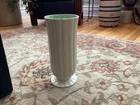 Red Wing USA Charles Murphy Mid-Century Vase- M1529 White & Green 12” Tall