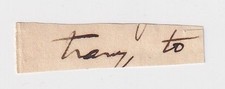 Abraham Lincoln-Historical 2 Words in His Hand "They, to"