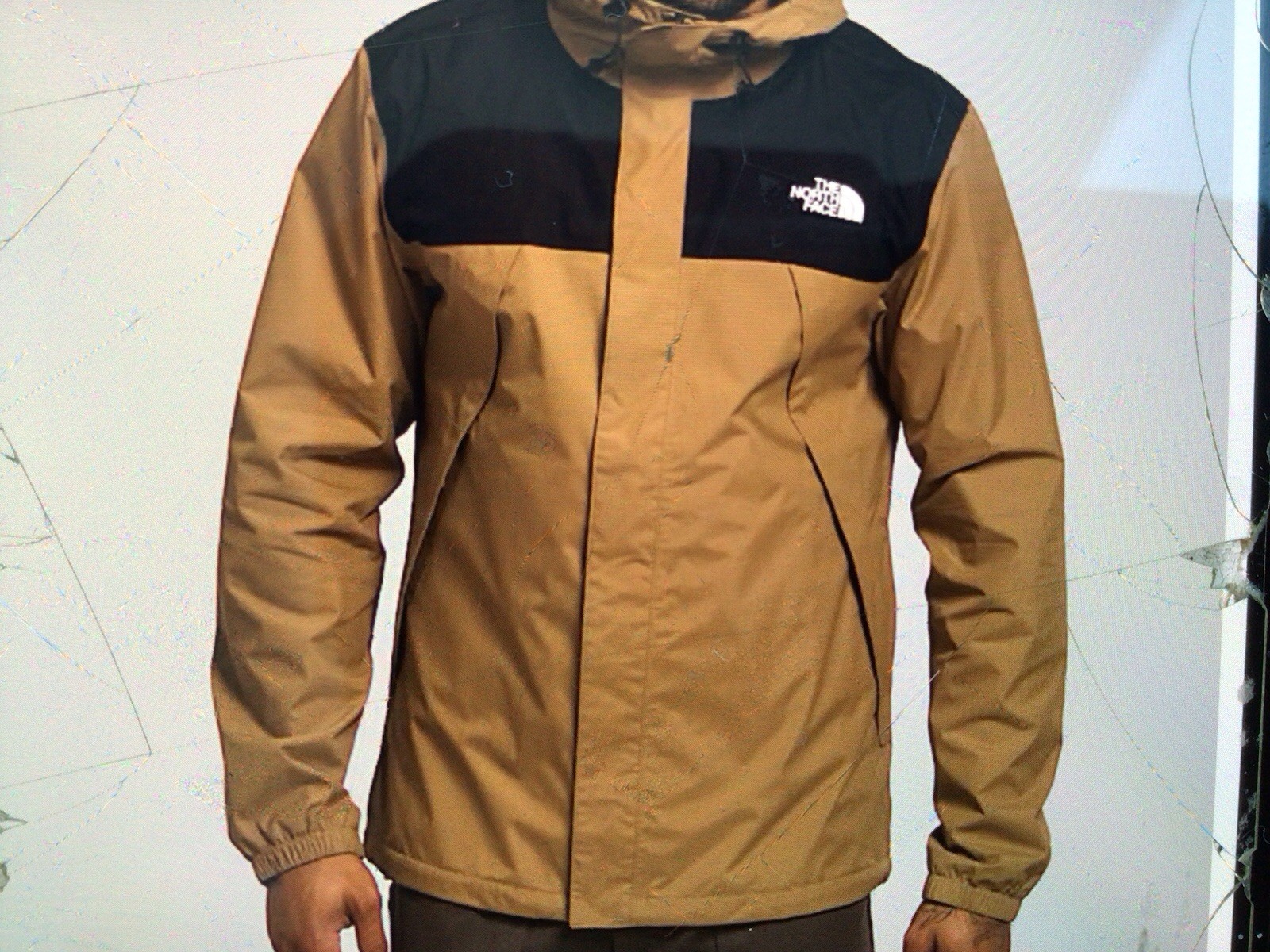 The North Face Men’s Astoria Waterproof Nylon Hooded Olive Green Jacket, XL.