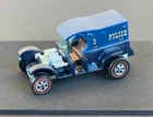Vintage Hot Wheels Redline 1970 Blue Enamel Paddy Wagon US - Blister Pull! NR!