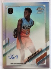 2021/22 Topps Chrome Overtime Elite Jazian Gortman RC Refractor Auto