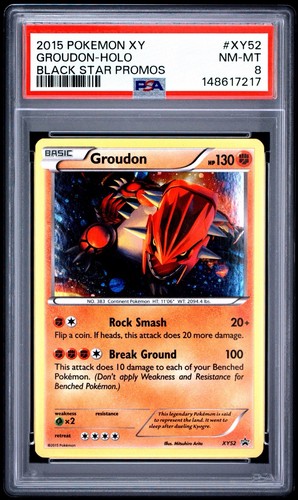 Groudon graded PSA 8 for sale on eBay
