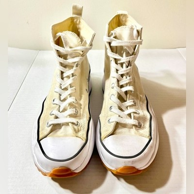 Converse Run Star Hike High Sneakers Women's 11.5 White Black Shoes Streetwear
