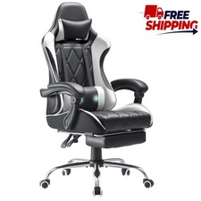 Ergonomic High Back Massage Gaming Chair Swivel Computer Chair with Footrest US