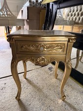 Louis French Bedside Table in Antique Gold. New. Collection