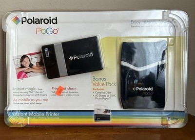 Polaroid POGO Instant Mobile Photo Portrait Printer w/ Zink Zero Ink Technology 