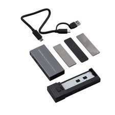 10Gbps Mobile External SSD Adapter Case 2 In 1 Design M.2 NVMe SSD USB Hub
