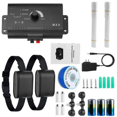   In-Ground Underground Waterproof Electric Dog Pet Fence System 2 Shock Collar