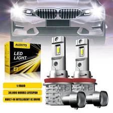 AUXITO H11 H8 H9 LED Headlight Bulbs Conversion Kit Super Bright 6500K White M4