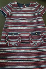 janie and jack Red blue white tweed size 5 T dressy party 4 th july new no tags
