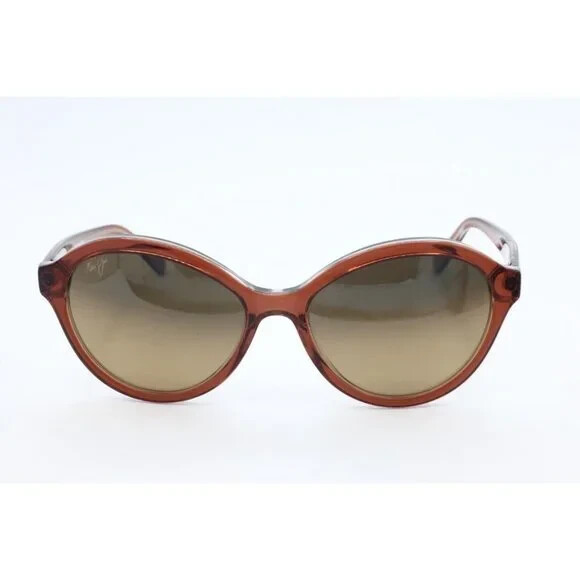 Maui Jim MARIANA MJ 828-25E Cat Eye Brown Sunglasses Brown  display picture 3