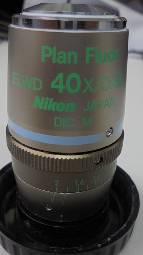 Nikon ELWD 40x/0.60 Microscope Objective PH2 DM ∞/0-2 WD 3.7-2.7 - Picture 2 of 5