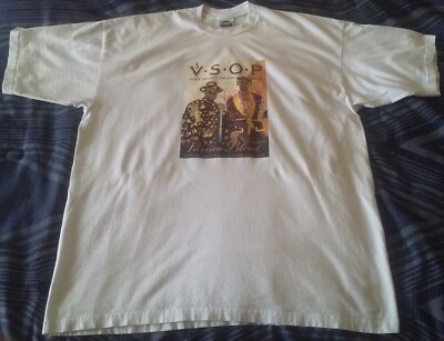 Vintage RARE VSOP SNOOP DOGG & BISHOP DON JUAN White T-Shirt Men's Size 3XL