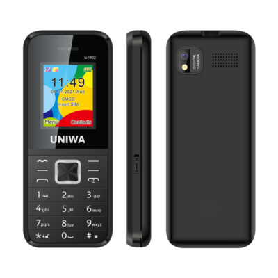 UNIWA E1803 Dual Sim, Taschenlampe, UKW Radio, GSM Multimedia 2g Handy + Gratis SIM