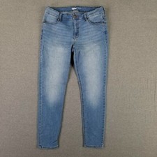 Old Navy Size 8 Super Skinny Ankle Jeans Stretch Lightweight Light Wash