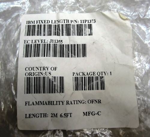 IBM 11P1373 Fiber Optic Cable 2m 6.5ft New - Picture 5 of 5
