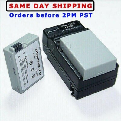 Superior Quality 2x 1360mAh Standard Canon Battery AC Charger for Canon EOS 700D