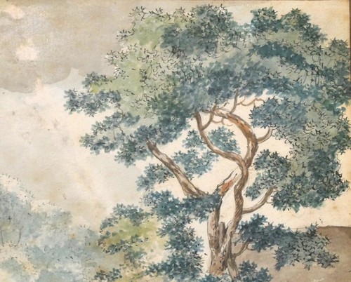 Aquarell Holländische Schule um 1800 "Bauer mit Rindern" 26,5 x 18,5 cm - Picture 4 of 12