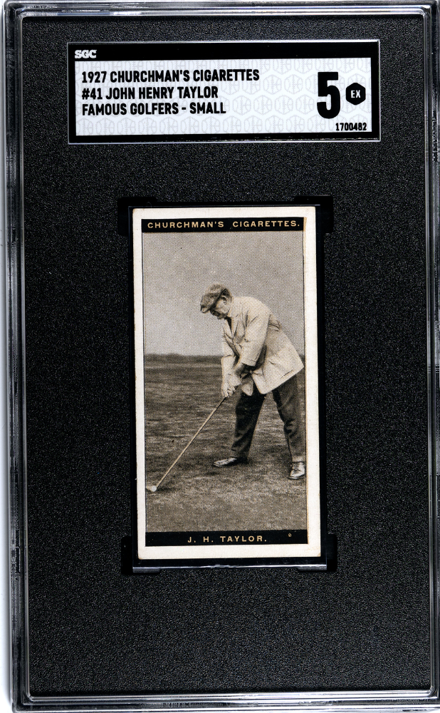 1927 Churchman's Cigarettes #41 John Henry Taylor SGC 5 **Famous Golfers**