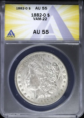 1882-O $1 Morgan Silver Dollar ANACS AU 55 | Vam-22