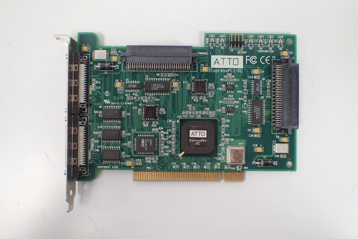 ATTO ExpressPCI-DC Dual-Channel Ultra/Wide SCSI Controller Card | eBay