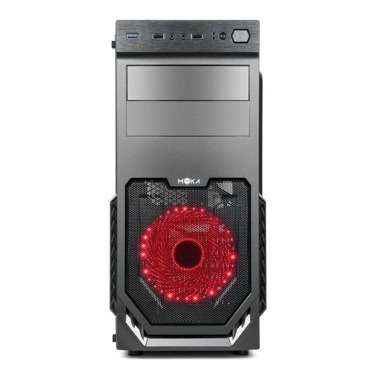 CASE GAMING MYKA CG-P01 MERCURY ATX 2X USB 2.0 + 1X USB 3.0 VENTOLA 33 LED rossa - Immagine 2 di 4