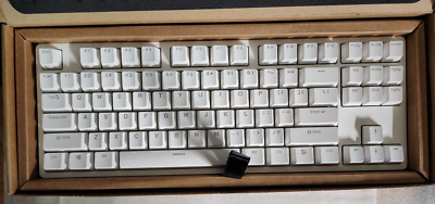 Drop ENTR Mechanical Tenleyless Keyboard, Anodized Aluminum Case, Silver/White