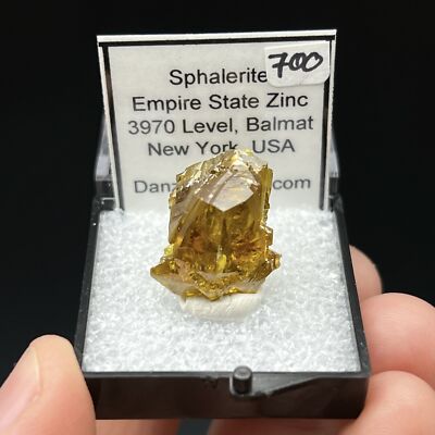 Sphalerite, Empire State Zinc Corp Mine #4, 3970 Level, Balmat, New York, USA