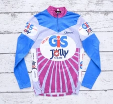 Vtg Tommaso GIS Gelati Jolly Scarpe Long Sleeve Cycling Jersey Medium