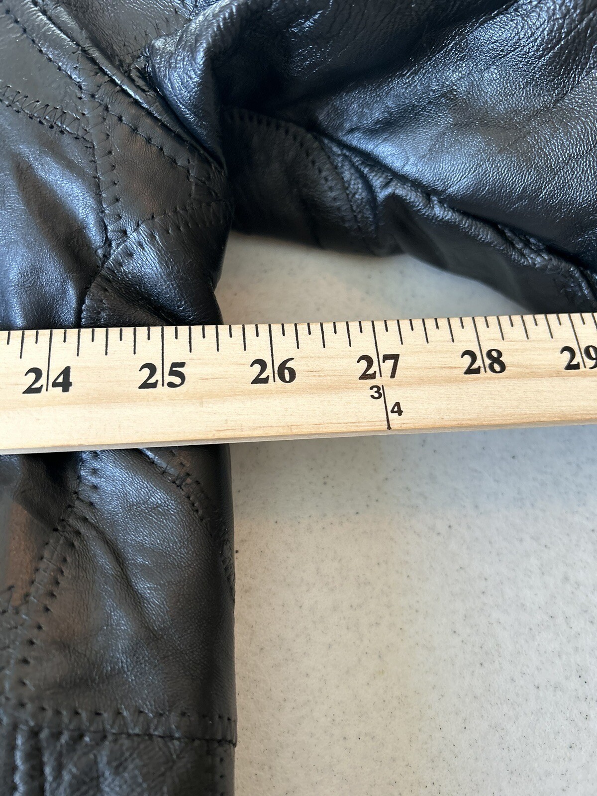 Legacy Patchwork Embossed Leather Coat Mens XL Bl… - image 5