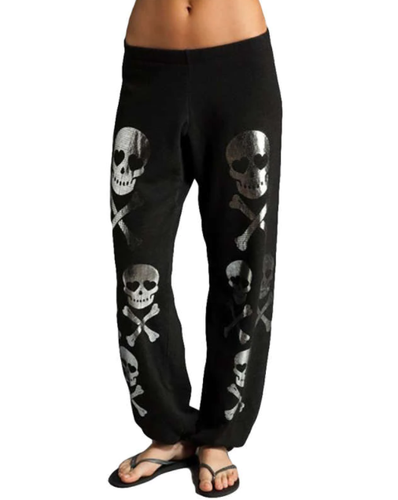 Danger Skull Print Harem Pants Gothic 