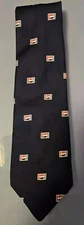 Vintage Pepsi Cola by Unitog Company/ Golden Clasp/ Tie/ Length 58" Width 3.5