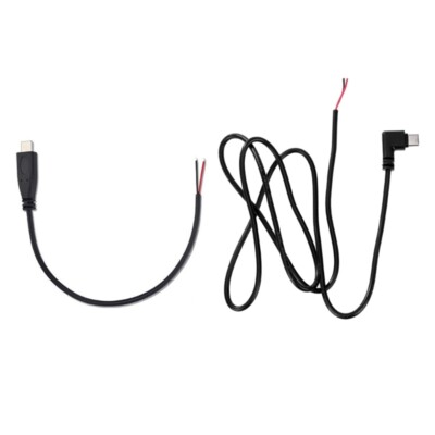 USB C Male to 2Pin Power Extension Cable Type C Open End Pigtail Cord 5V 3A
