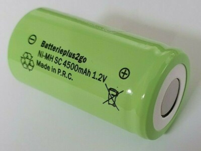 Akku Sub-C 4500 mAh | 1,2V  NiMh  Flattop im Schrumpfschlauch 