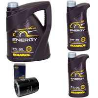 MotoröL Set Mannol Energy 5W-30 API 7 Liter + ÖLfilter FüR Opel Movano Renault