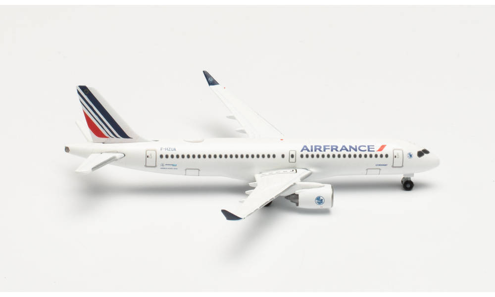 New! Herpa 535991 Air France Airbus A220-300 “Le Bourget” F-HZUA 1:500 diecast