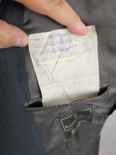 Ermenegildo Zegna Herren Blazer Sakko grau kariert Wolle 38 S - Bild 8 von 8