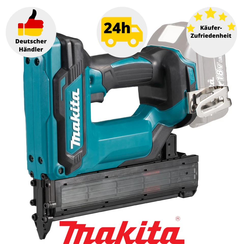 Makita DFN350Z Stauchkopfnagler LXT 18V Nagler Sologerät Tacker Stiftnagler 18Ga