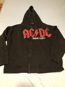 ac dc zip up hoodie